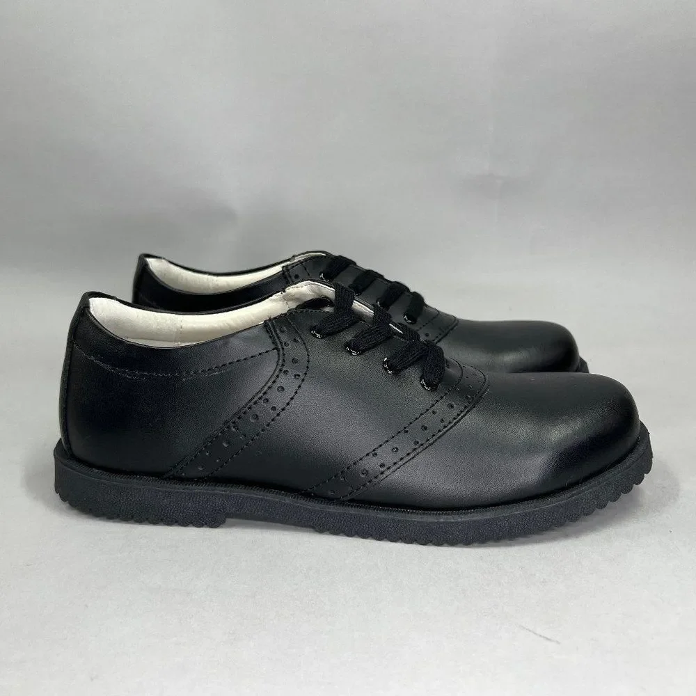 Academie Gear Honor Roll Oxfords Men's‎ Size 9 Black Leather Shoes